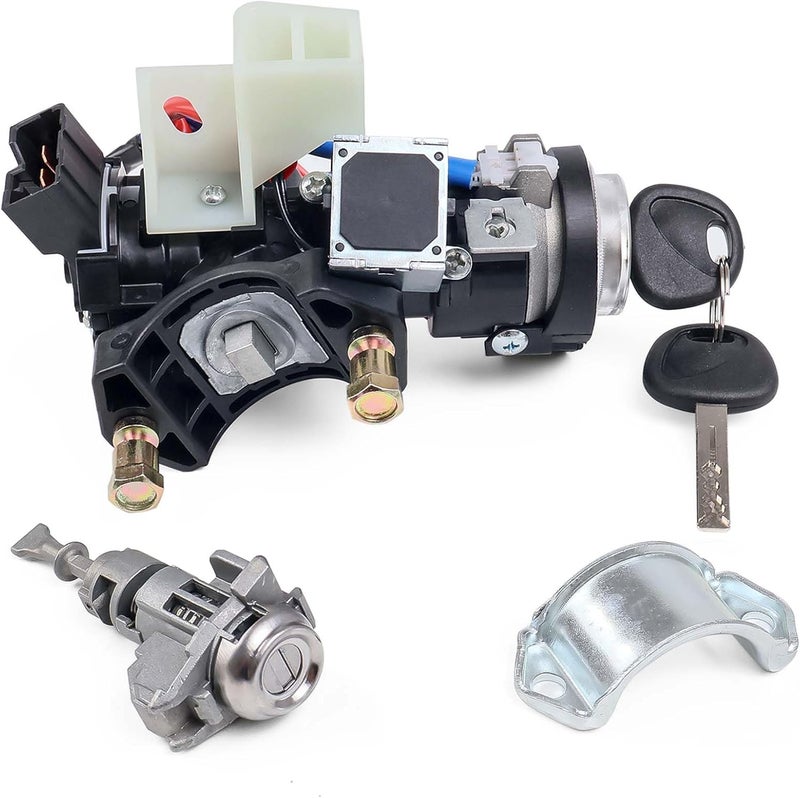 RHAOCZIYAUTO 81905-2T040 Ignition Lock Switch Assembly with Door Lock Cylinder & Keys Fit for Kia Optima 2011-2015, Ignition Lock Cylinder with Housing Replace# 81970-2TA00, 81900-2TD00 - Image 1